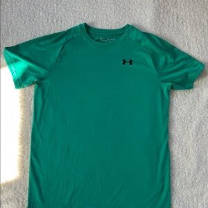 Under Armour Teal Short Sleeve Performance Tee with Black Logo